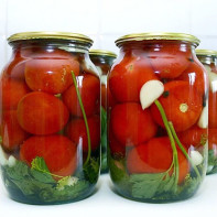 Foto av saltade tomater