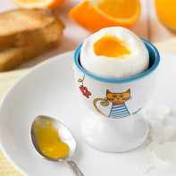Снимка с меко сварено яйце