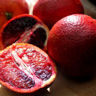 Fotografie z červených pomarančov