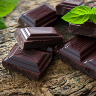 Photo of dark chocolate
