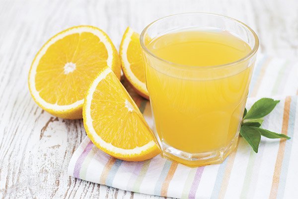 Orange färsk viktminskning