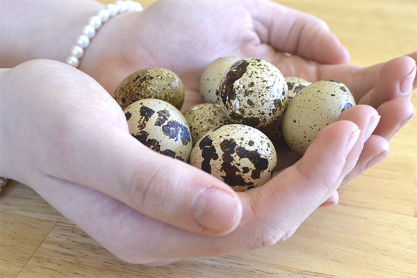 Utilizarea ouălor de prepeliță pentru femei
