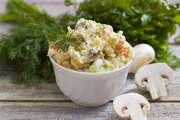 Recettes de salade de champignon cru