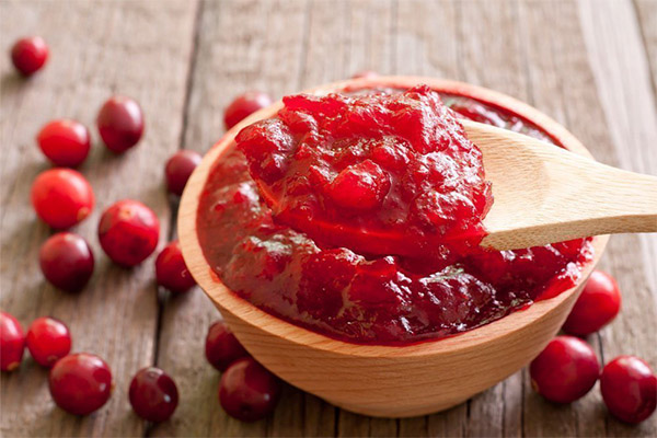 Gefrorene Cranberry-Marmelade