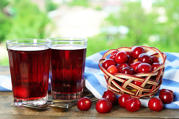 The use of cherry juice in medicine