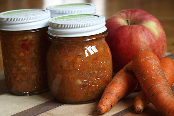 Confiture de carottes et pommes