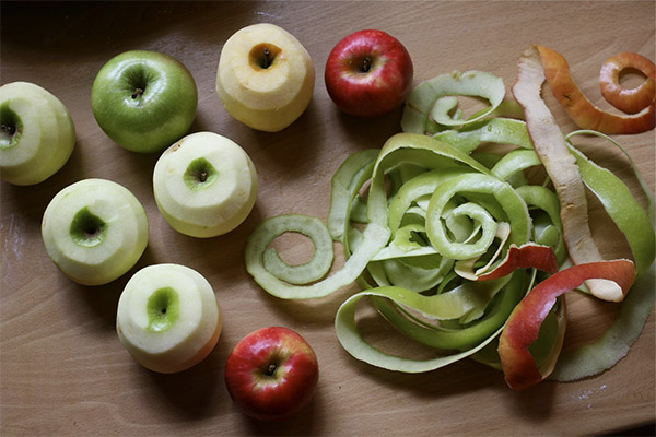 היתרונות והפגמים של קליפות התפוחים
