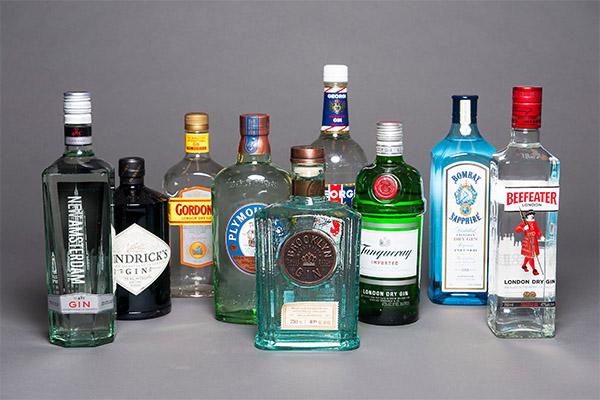 Populära märken av gin