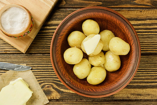 The use of boiled potatoes in cosmetology
