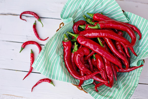 Hva er bruken av varm rød pepper?