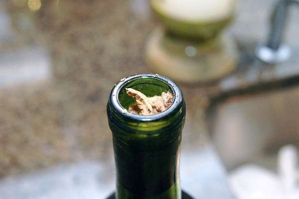 How to open champagne if the cork is broken