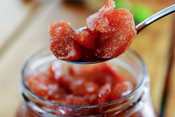 Hvad er nyttigt marmelade fra vandmelonmasse