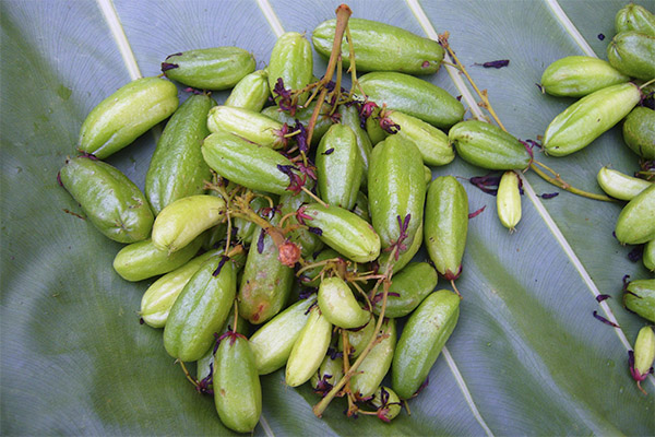 The use of bilimbi fruit in cooking